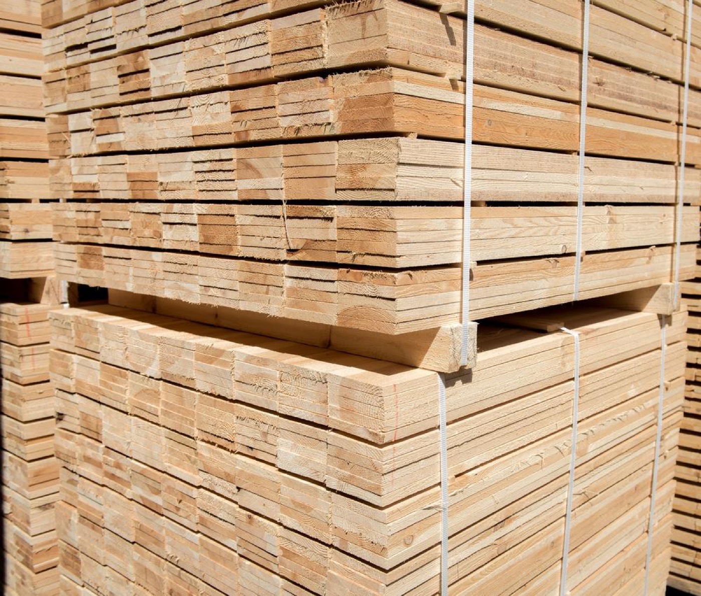 Pallet boards stacked